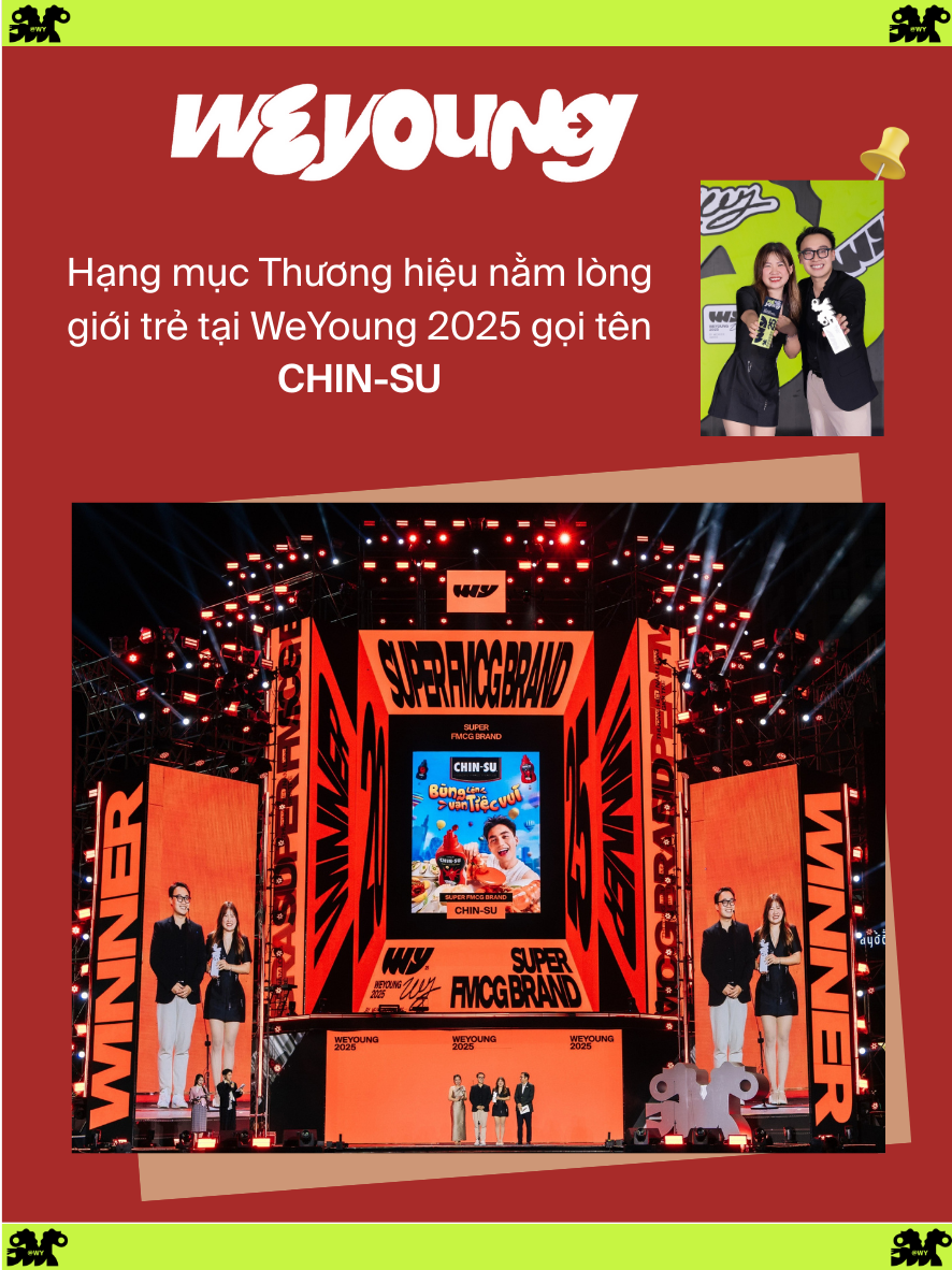 CHIN-SU “trăm màu trăm trẻ, trăm phần trăm trẻ” được Gen Z gọi tên ở giải thưởng WeYoung 2025- Ảnh 2.