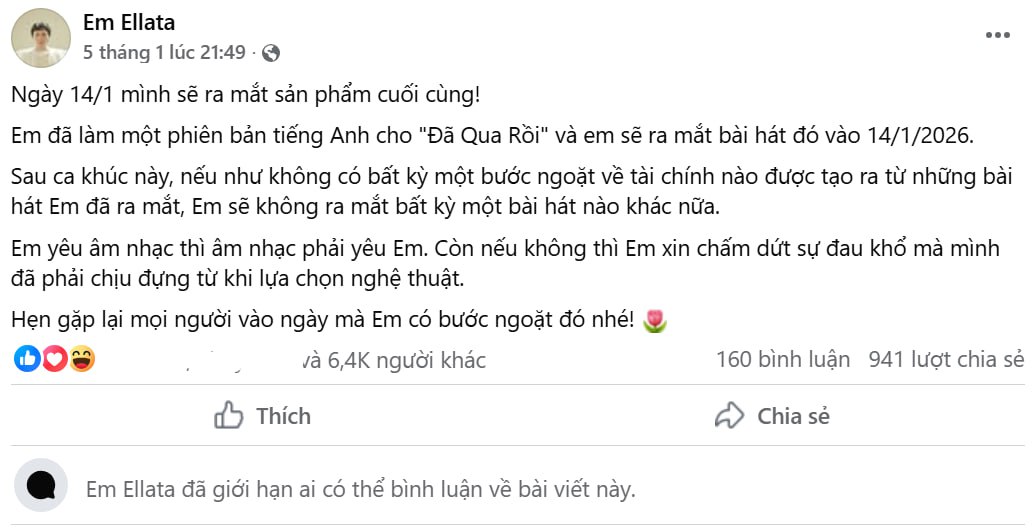 Ca sĩ vô danh viral khắp nơi vì 1 câu nói, khiến cả làng nhạc cãi nhau ỏm tỏi- Ảnh 1.