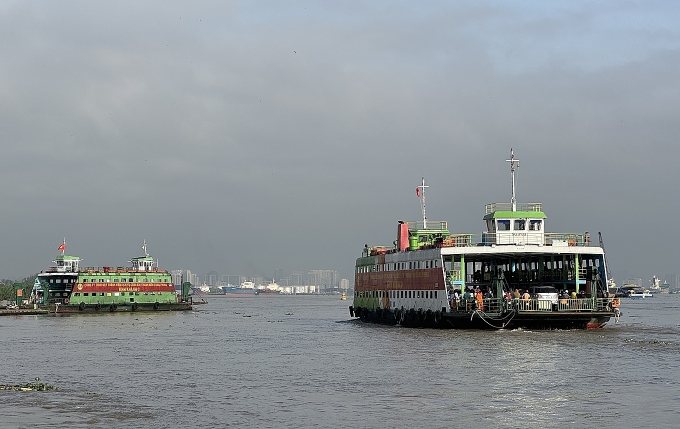 Phà Bình Khánh chở khách sang Cần Giờ, tháng 1/2026. Ảnh: Giang Anh