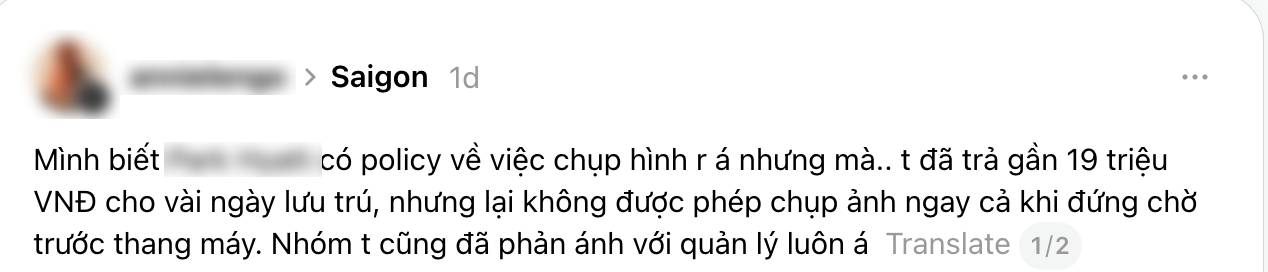 Chi 19 triệu tại khách sạn 5 sao TP.HCM vẫn bị cấm chụp ảnh, cô gái đăng bài tố nhưng không ai bênh nổi- Ảnh 1.
