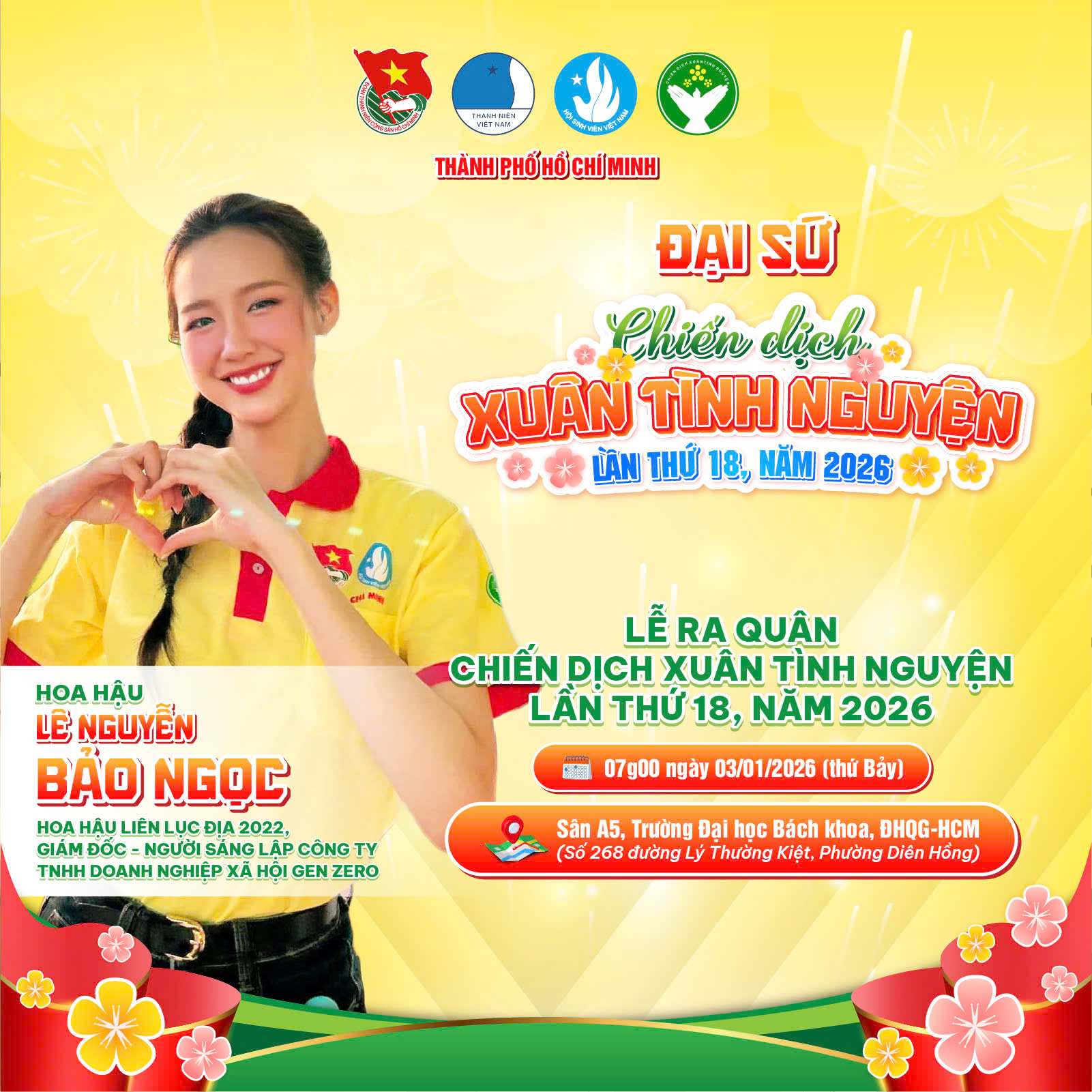 Chiến dịch Xuân tình nguyện 2026 'chốt đơn' dàn đại sứ cực chất 1 Chiến dịch Xuân tình nguyện 2026 'chốt đơn' dàn đại sứ cực chất - Ảnh 1.