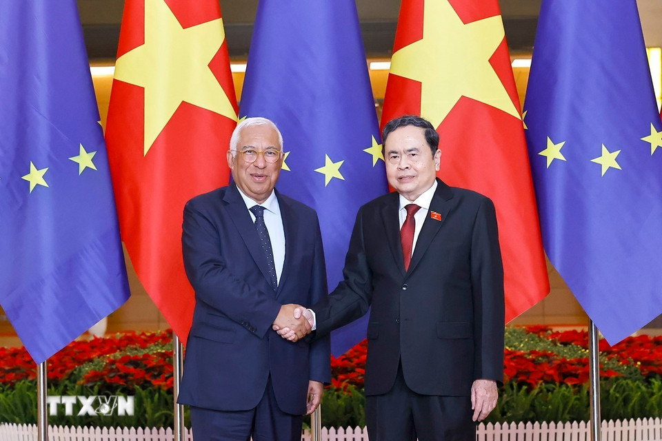Chủ tịch Quốc hội gặp Chủ tịch Hội đồng châu Âu, đề nghị thúc đẩy phê chuẩn EVIPA 1 Chủ tịch Quốc hội gặp Chủ tịch Hội đồng châu Âu, đề nghị thúc đẩy phê chuẩn EVIPA - Ảnh 1.
