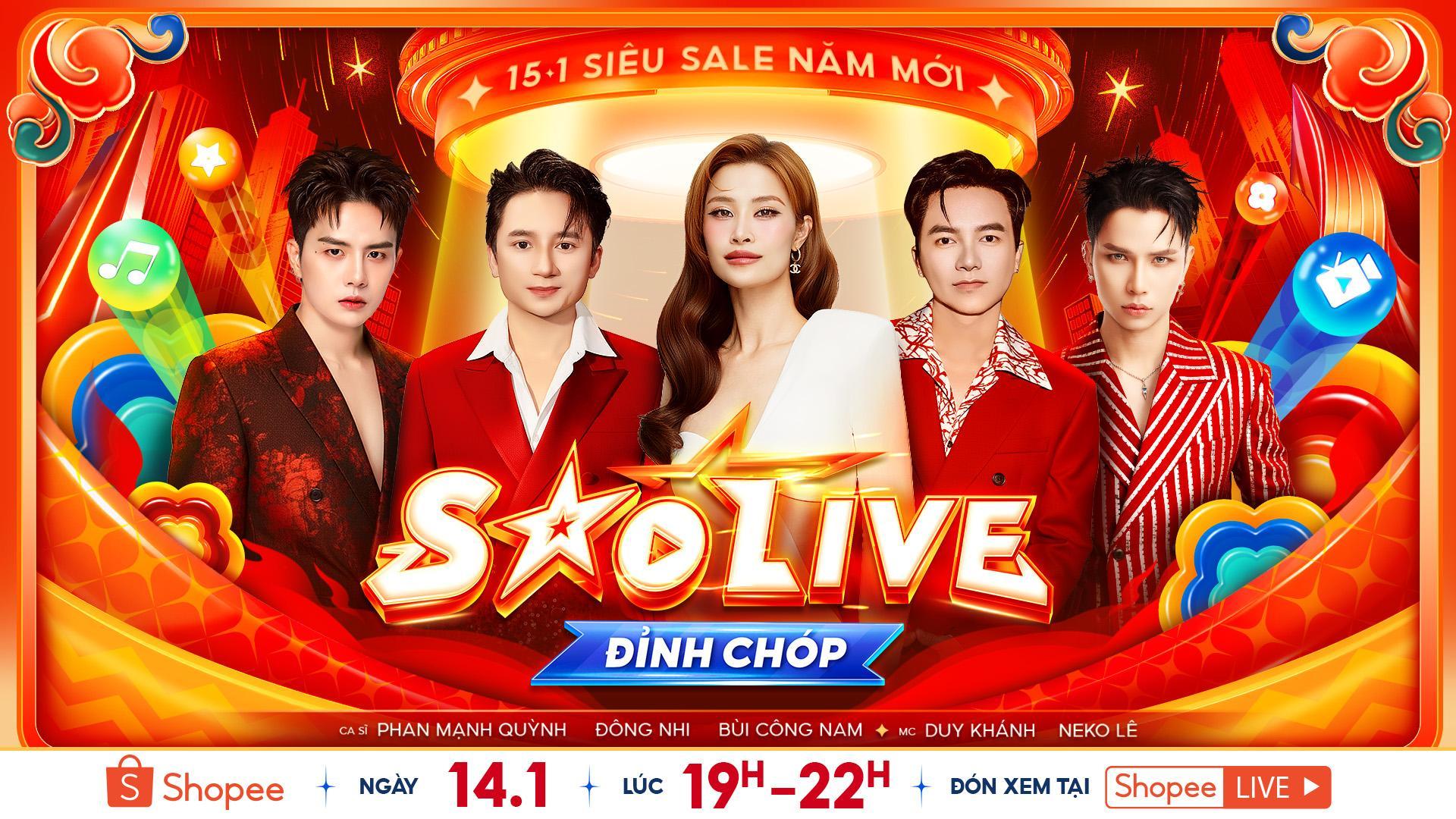 Chưa gì đã nôn nao đến Tết với dàn sao “vuýp” đổ bộ tại đại tiệc Shopee Live 15.1- Ảnh 1.