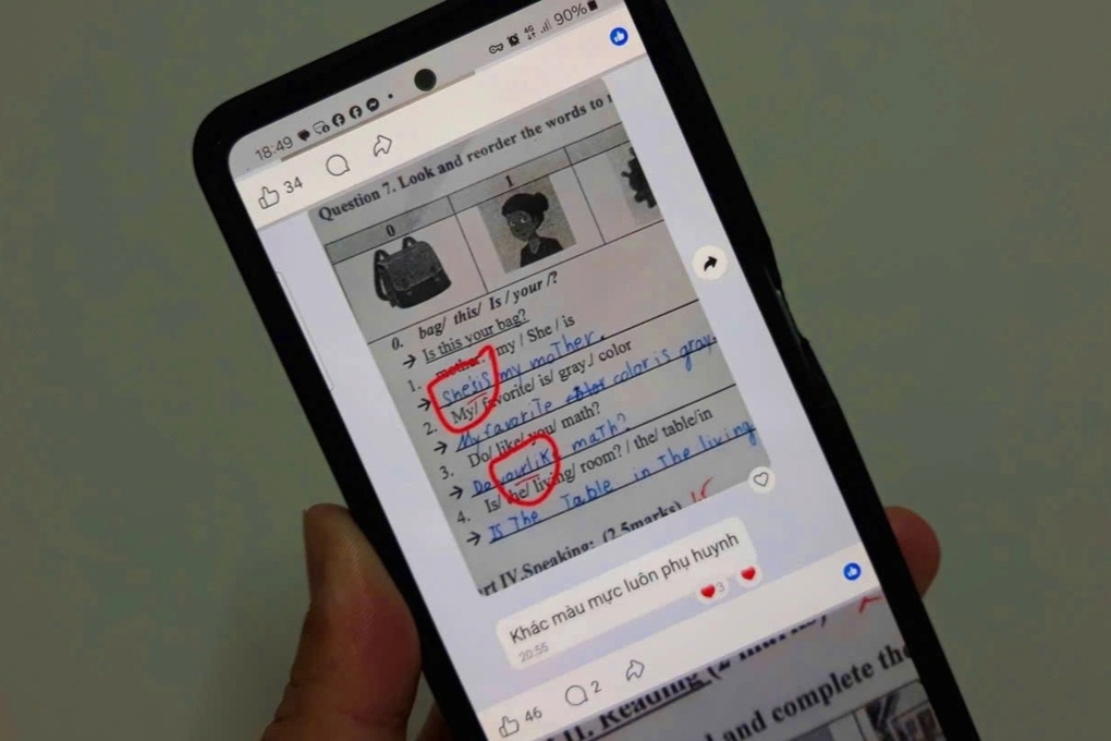 Cô giáo sửa bài thi để học sinh điểm thấp: Hi hữu là do chưa bị phát hiện? - 1