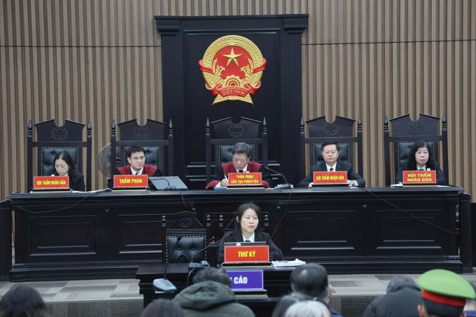 Phiên tòa do thẩm phán Lưu Ngọc Cảnh làm chủ tọa. Ảnh: Phạm Dự