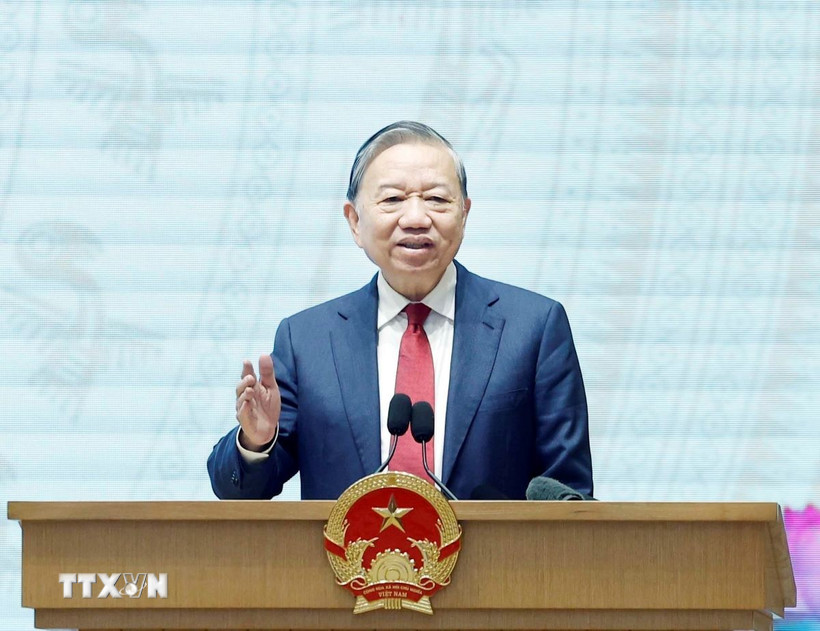 Tổng Bí thư: Đất nước hội tụ đủ thế và lực để bước vào kỷ nguyên phát triển giàu mạnh, thịnh vượng - Ảnh 1.