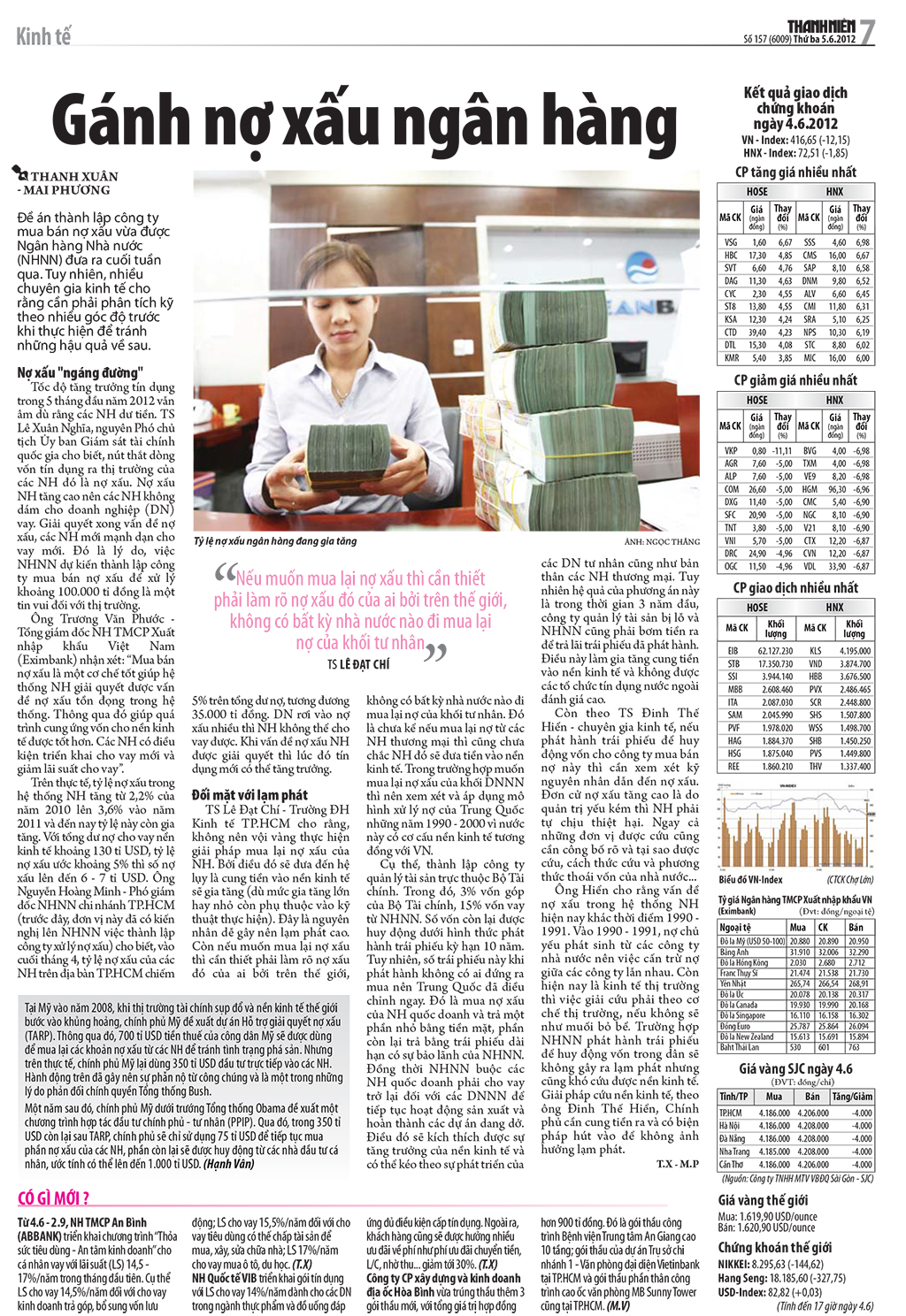 Giải pháp nào cho nợ xấu ngân hàng không dùng ngân sách nhà nước? - Ảnh 1.