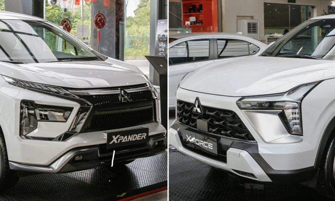 Mitsubishi Xpander và Xforce, hai mẫu xe bán chạy nhất của hãng. Ảnh: Lương Dũng