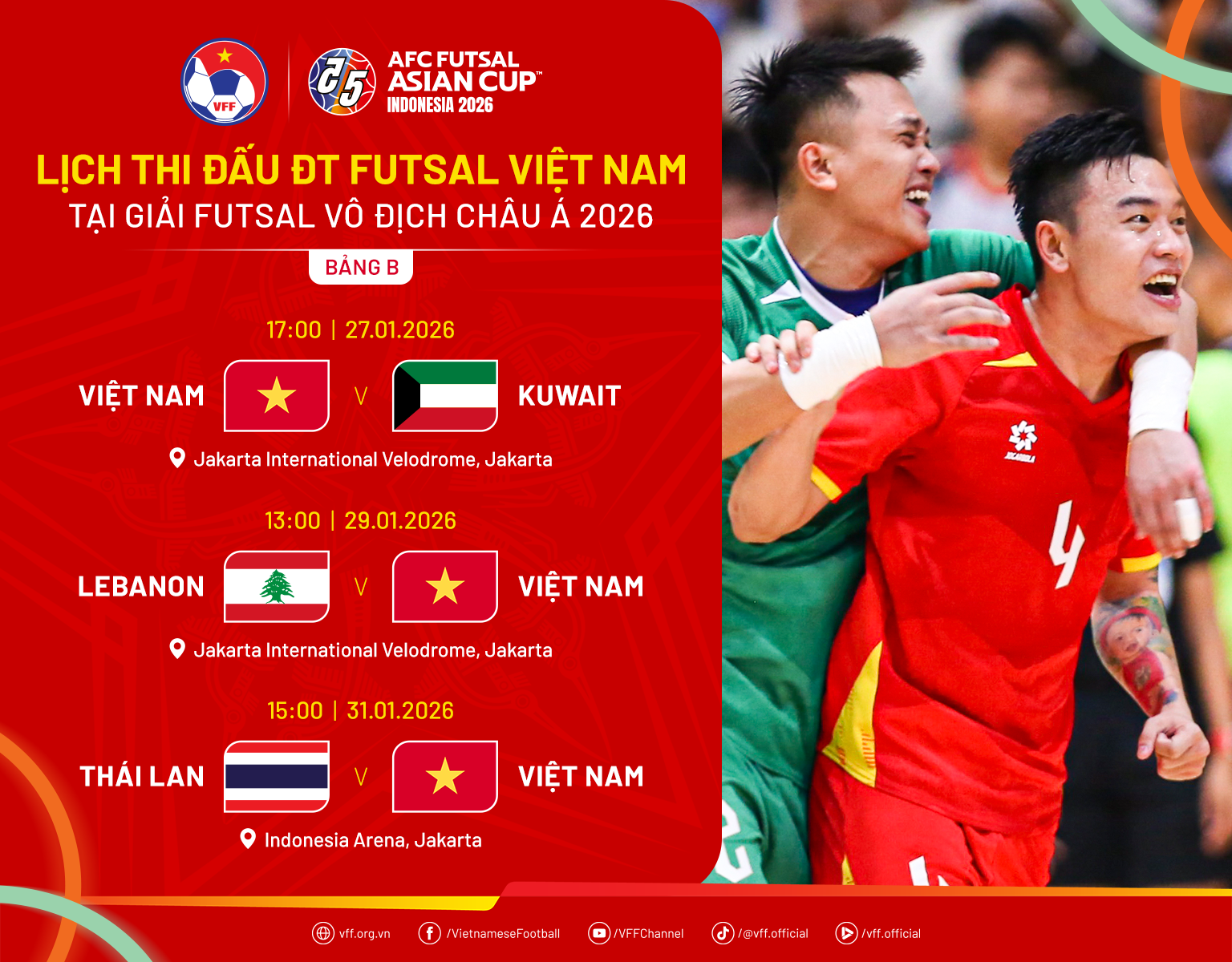 Lịch thi đấu cực hay đội tuyển Việt Nam tại VCK futsal châu Á: Đụng Thái Lan rất mạnh- Ảnh 1. Lịch thi đấu cực hay đội tuyển Việt Nam tại VCK futsal châu Á: Đụng Thái Lan rất mạnh- Ảnh 1.