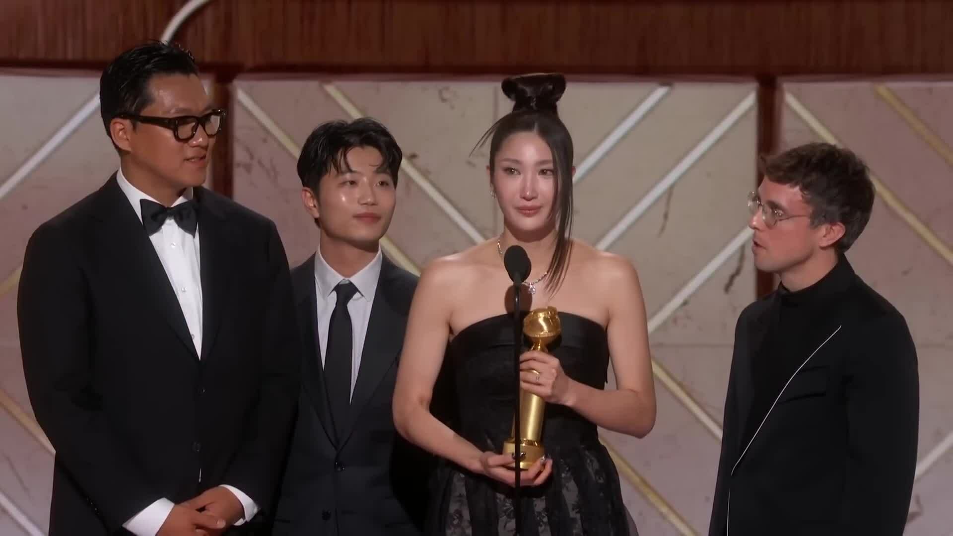 Bài phát biểu của Ejae tại lễ trao giải Quả cầu vàng 2026