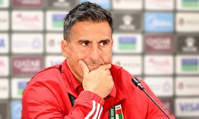 HLV U23 UAE Marcelo Broli trong họp báo ngày 15/1/2026 ở Jeddah, Arab Saudi. Ảnh: AFC