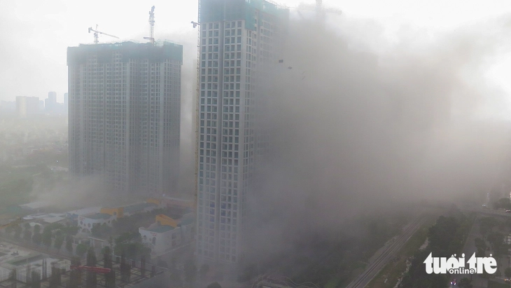 Hà Nội yêu cầu lắp camera, cảm biến ở công trường trên 1 héc ta để giám sát bụi 1 Hà Nội yêu cầu lắp camera, cảm biến ở công trường trên 1 héc ta để giám sát bụi - Ảnh 1.