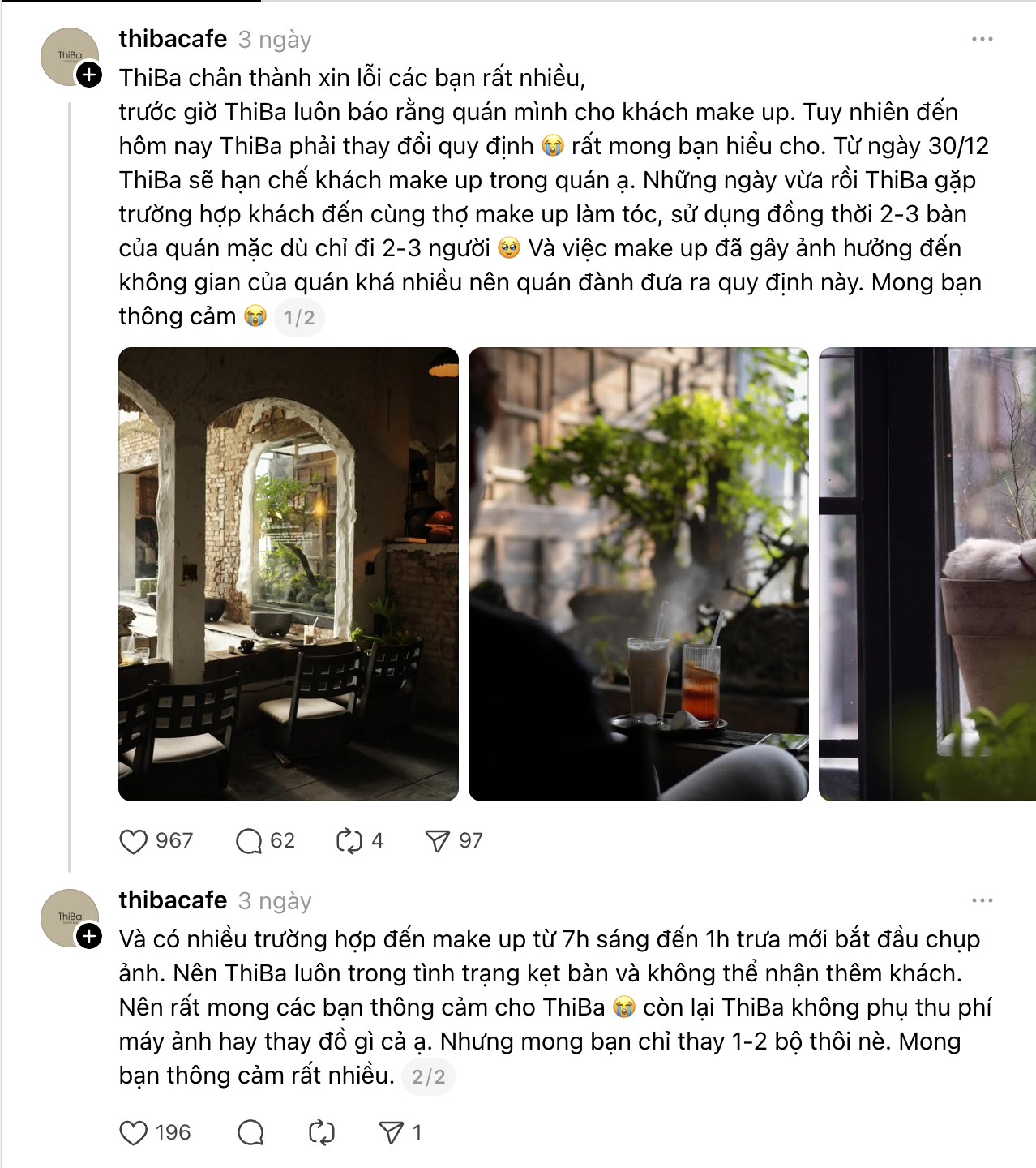 Hàng loạt quán cà phê buộc phải từ chối phục vụ vì trào lưu mang vali đi makeup, chụp flash hàng giờ liền- Ảnh 2.