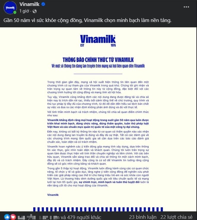 Hãng sữa quốc dân Vinamilk thông báo khẩn ngay đầu năm 2026- Ảnh 2.