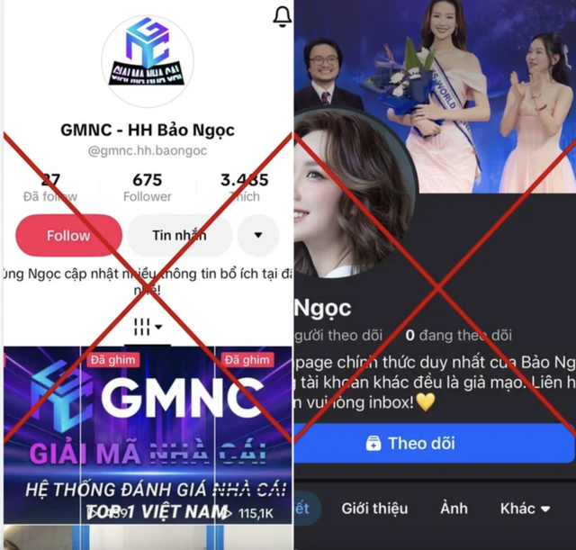 Hoa hậu Bảo Ngọc thông báo khẩn trên trang cá nhân 1 Những kênh giả mạo, sử dụng hình ảnh Bảo Ngọc để trục lợi được nàng Hậu chia sẻ mới đây.