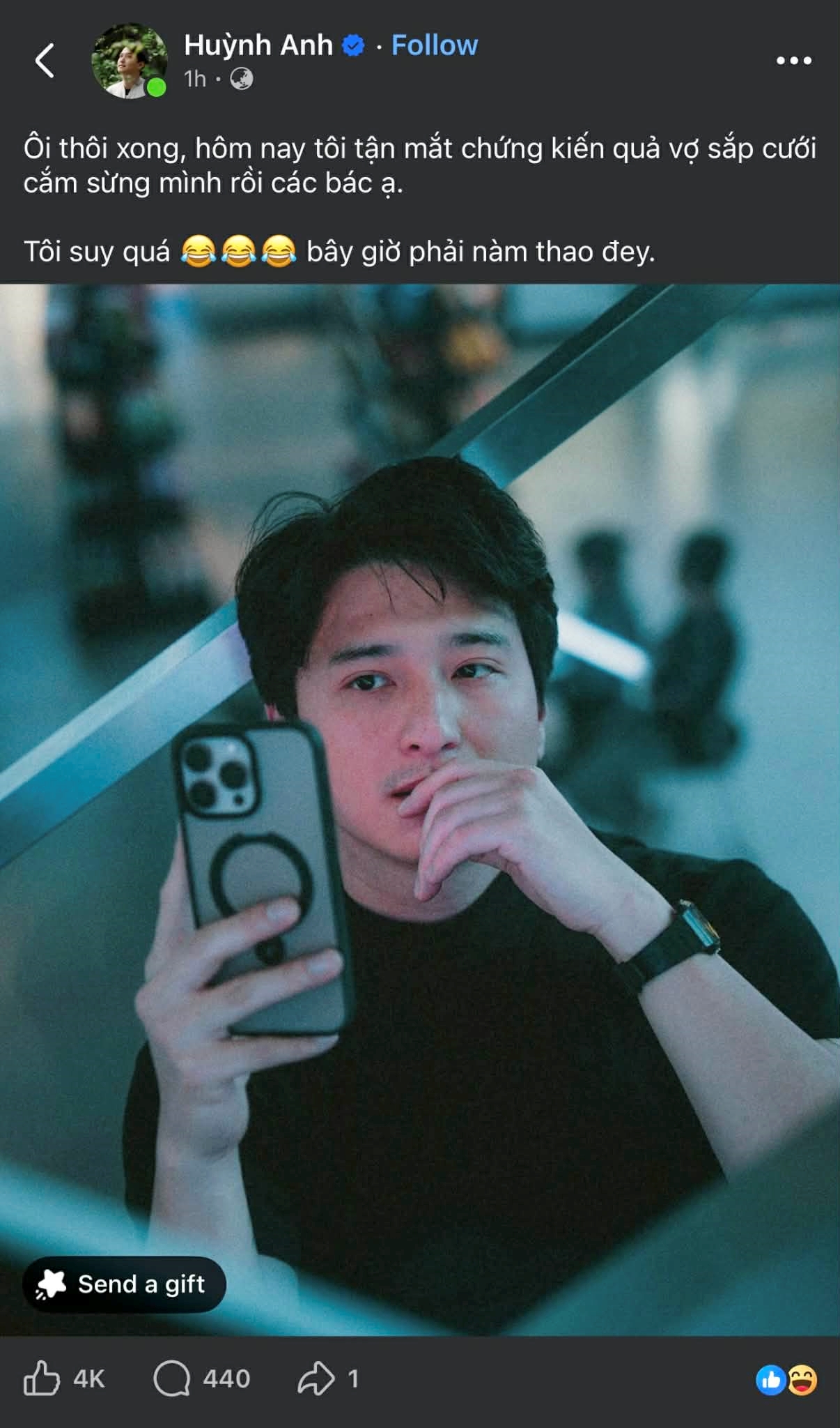 Huỳnh Anh bất ngờ đăng đàn 