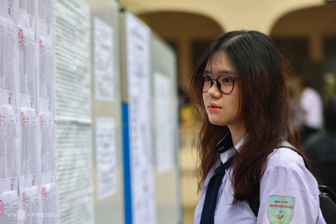 Thí sinh TP HCM thi tốt nghiệp THPT 2025. Ảnh: Quỳnh Trần