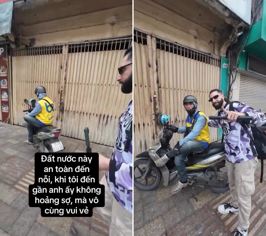 Khách Tây làm hành động lạ sau lưng tài xế, sững sờ khẳng định Việt Nam quá an toàn- Ảnh 1.
