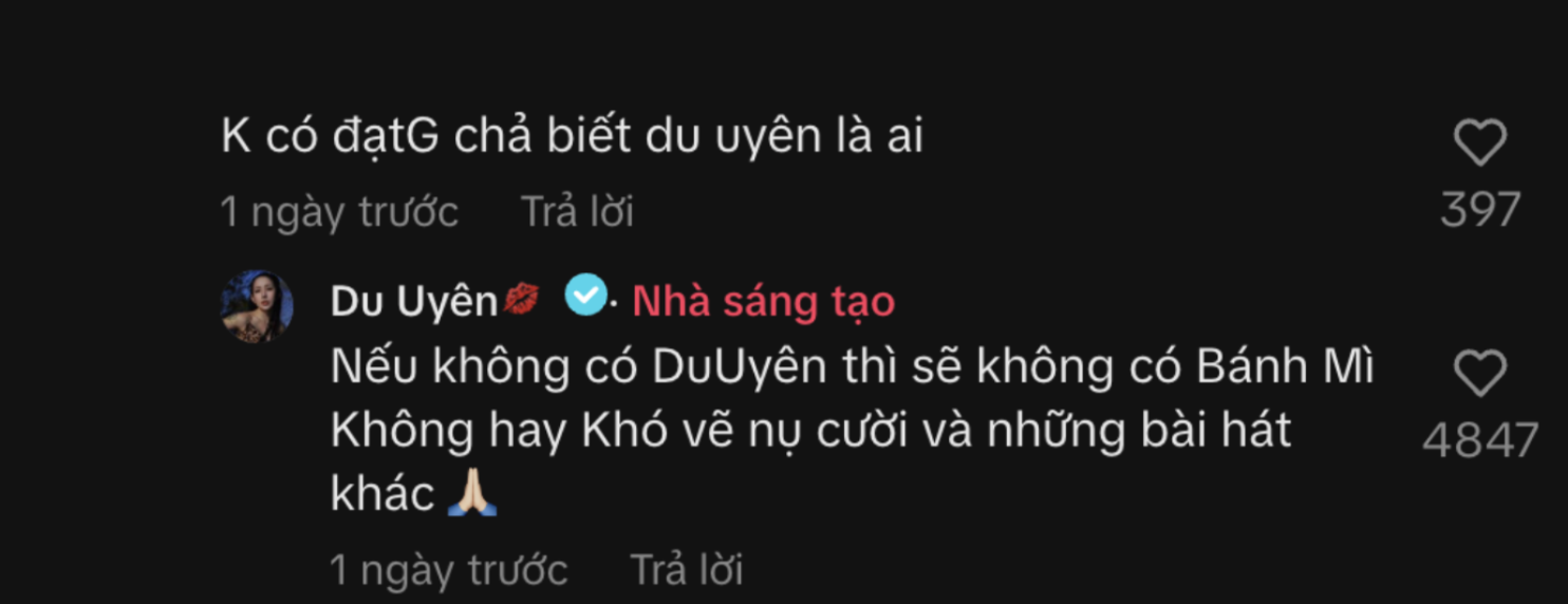 Khong co Dat G cha biet Du Uyen la ai