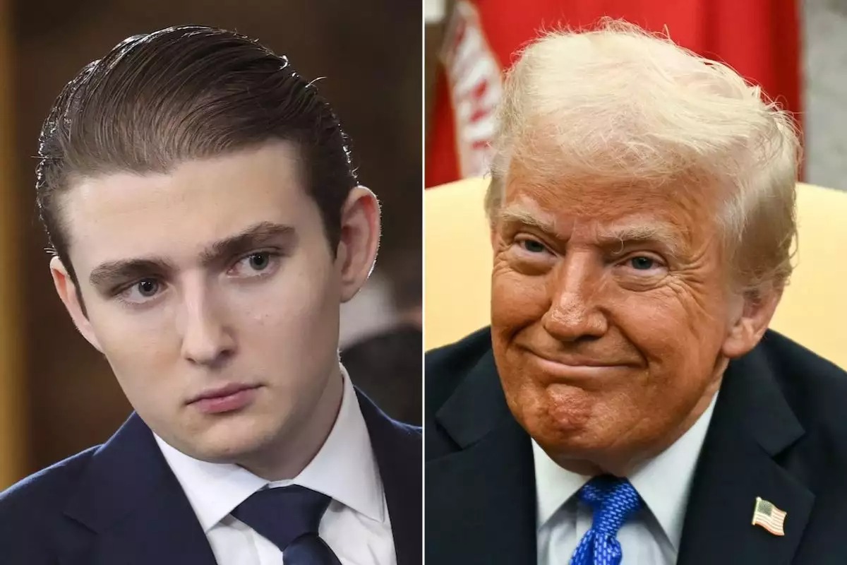 Không có chuyện gia đình ông Trump thu lợi 400.000 USD từ cá cược liên quan đến Venezuela 1 Barron Trump - Ảnh 1.