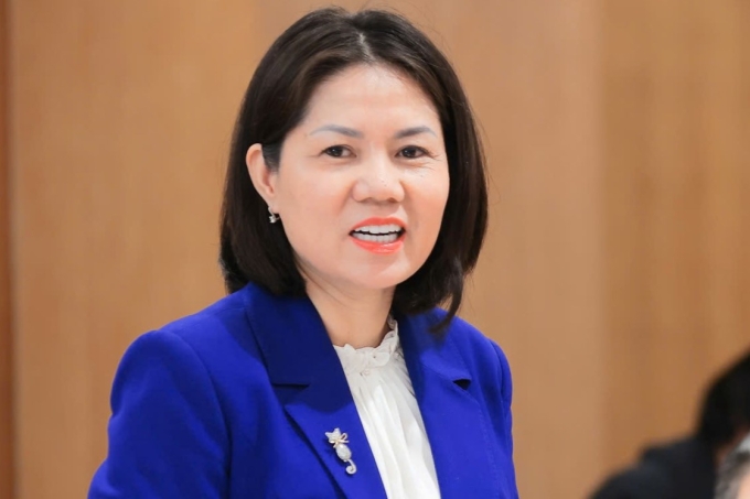 Vụ trưởng Pháp chế, Nguyễn Như Quỳnh tại họp báo tháng 12, đại diện Bộ Khoa học và Công nghệ. Ảnh: Thùy Linh