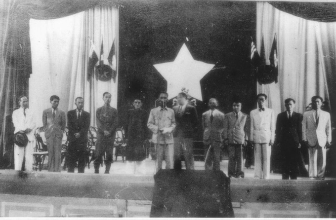 Chính phủ Liên hiệp Kháng chiến ra mắt Quốc hội ngày 2/3/1946. Ảnh tư liệu