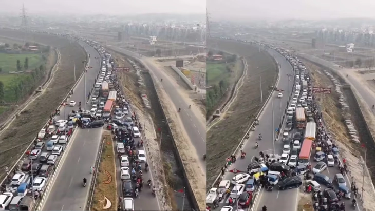 Làm thêm đường để giải tỏa giao thông, nào ngờ còn tắc nghẽn nghiêm trọng hơn ở Ấn Độ 1 tắc nghẽn - Ảnh 1.