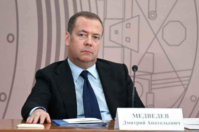 Phó chủ tịch Hội đồng An ninh Nga Dmitry Medvedev. Ảnh: Reuters