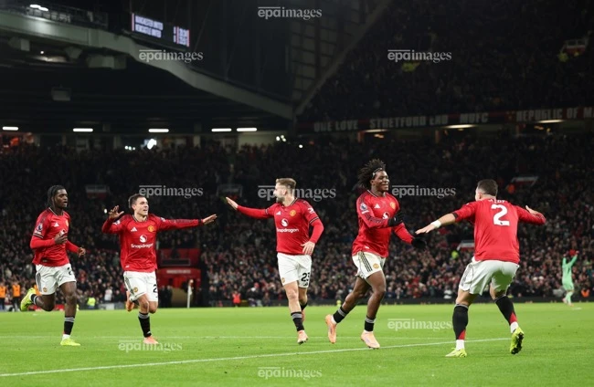 MU có lịch thi đấu thuận lợi đầu năm mới 2026. Ảnh: EPA. man-united-thoi-toi-can-khong-noi (4).jpg