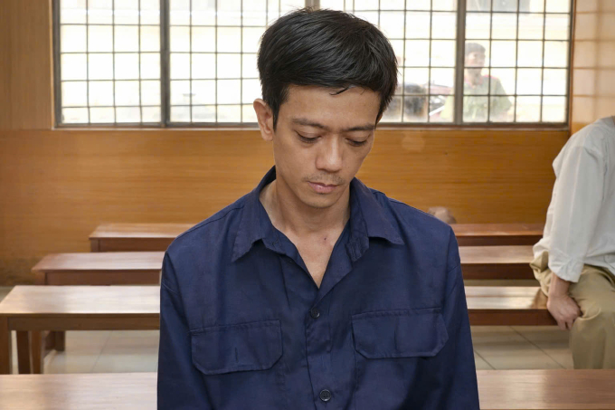 Bị cáo Nguyễn Kim Vinh tại tòa hôm nay. Ảnh: Hải Duyên