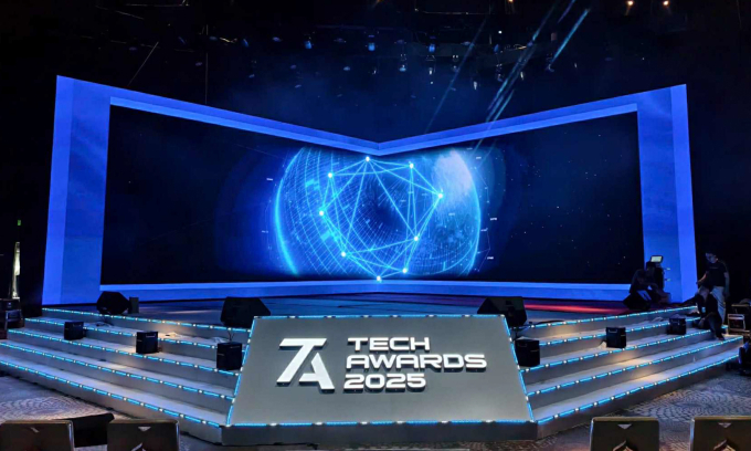 Sân khấu Tech Awards 2025 sẽ diễn ra ngày 8/1/2026. Ảnh: BTC