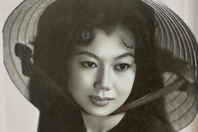 Nghệ sĩ Kim Cương thời trẻ, khi đóng Lá sầu riêng. Ảnh: Nhân vật cung cấp