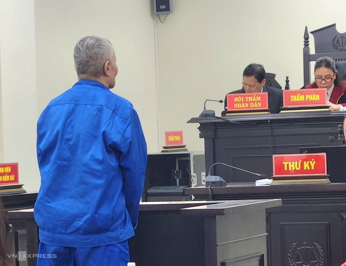 Bị cáo Lý Quang Hòa tại tòa chiều 29/1. Ảnh: Thanh Lam