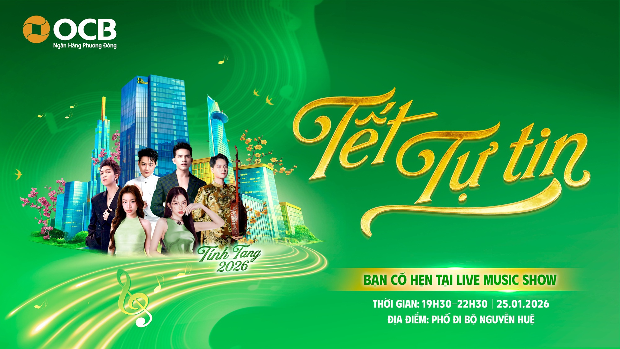 OCB mang đến bản giao thoa âm nhạc dân gian và hiện đại tại “Tết Tự Tin”- Ảnh 1.