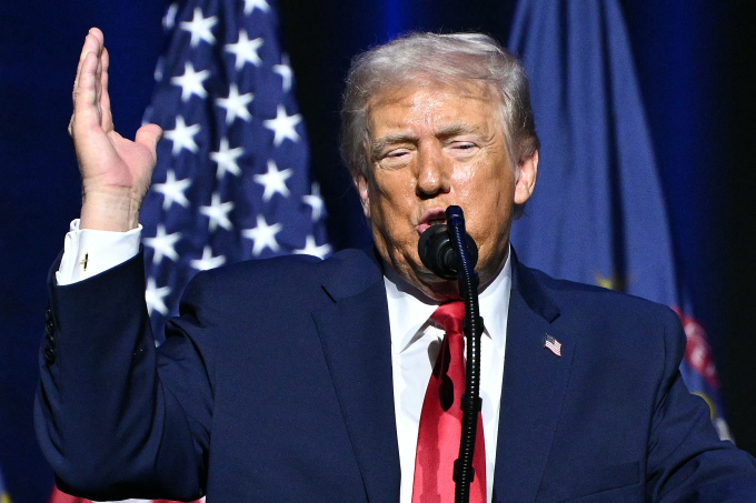 Tổng thống Mỹ Donald Trump Detroit, Michigan ngày 13/1. Ảnh: AFP