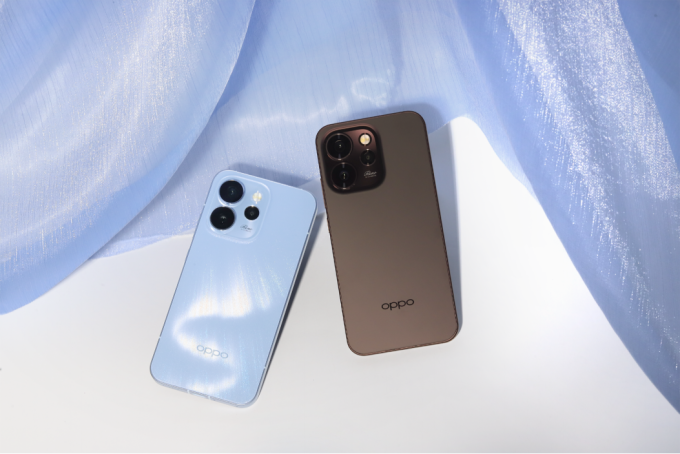 Thiết kế Oppo Reno15 Series với hiệu ứng mưa sao băng. Ảnh: Oppo