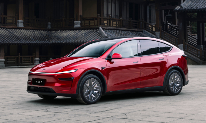 Tesla Model Y là xe nước ngoài bán chạy nhất tại Trung Quốc trong 2025. Ảnh: Fotocars