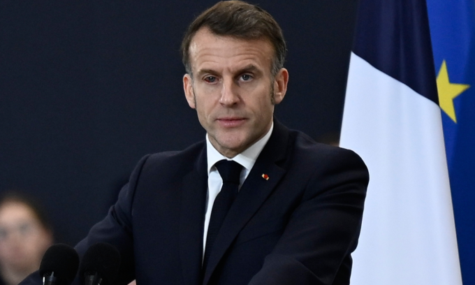 Tổng thống Pháp Emmanuel Macron tại