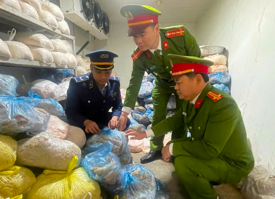 Phát hiện 1 tấn da lợn không rõ nguồn gốc, bốc mùi hôi- Ảnh 1.