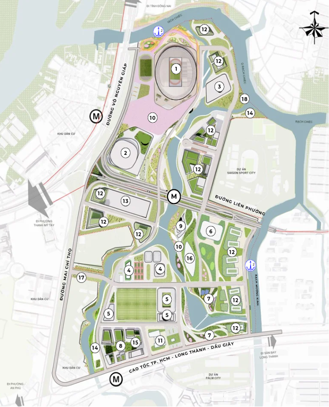 Khu liên hợp thể dục thể thao quốc gia Rạch Chiếc - Ảnh 2.