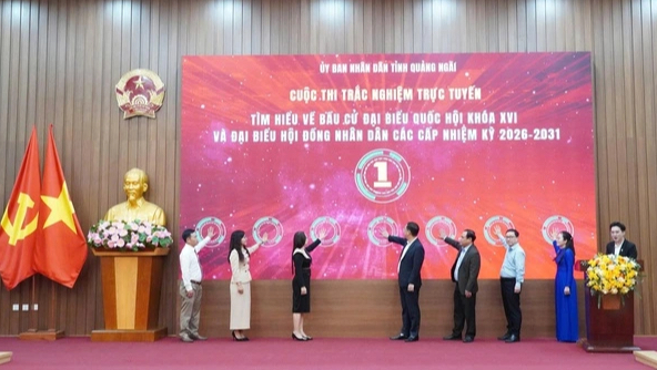 Quảng Ngãi tổ chức thi trực tuyến, nâng cao nhận thức pháp luật về bầu cử- Ảnh 2.