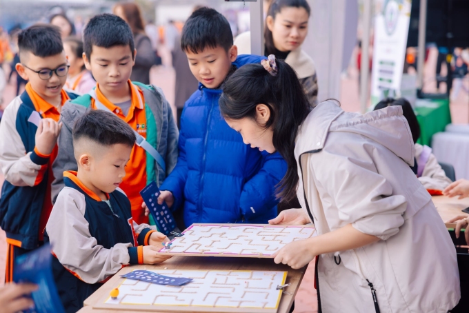 Học sinh tham gia Open STEM Day 2025. Ảnh: FPT School Bắc Giang