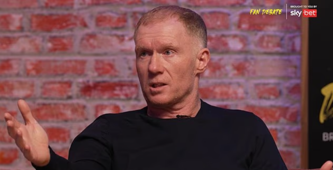 Paul Scholes chia sẻ trên chương trình The Overlap Fan Debate. Ảnh: Daily Mail