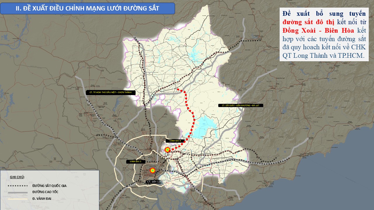 Đề xuất làm đường cao tốc và đường sắt đô thị nối Đồng Xoài với Biên Hòa - Ảnh 1.