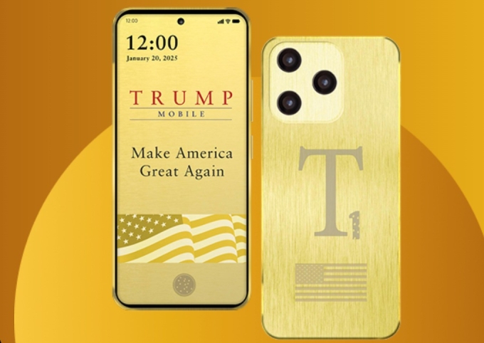 Thiết kế dòng T1 Phone theo công bố hồi tháng 6. Ảnh:Trump Mobile