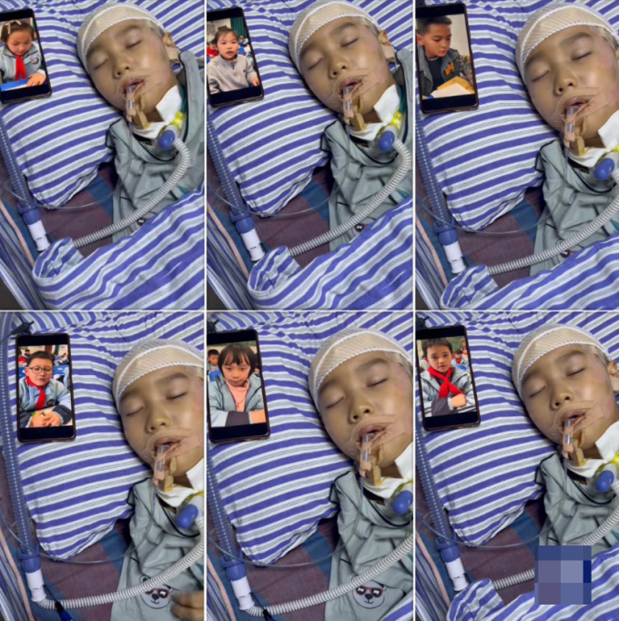 Sau gần hai tháng hôn mê sâu, Lưu Sở Hy tỉnh dậy trong tình yêu thương và sự quan tâm từ bạn bè cùng lớp. Ảnh: CCTV