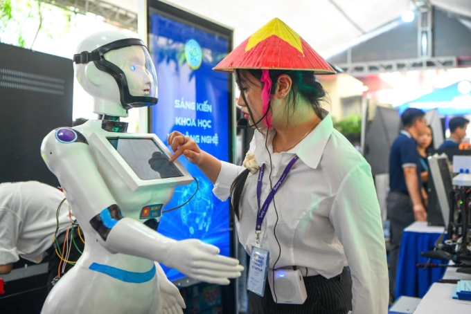 Một sản phẩm được trưng bày tại Ngày hội Khoa học và Công nghệ 2025, tháng 5/2025. Ảnh:Giang Huy