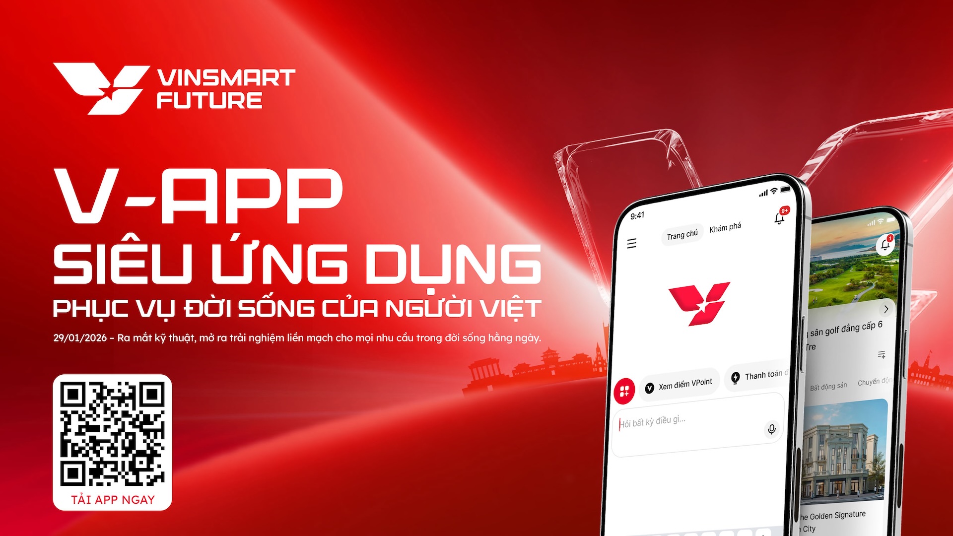Sử dụng toàn bộ hệ sinh thái của Vingroup chỉ với ứng dụng '1 chạm' V-App 2 Sử dụng toàn bộ hệ sinh thái của Vingroup chỉ với ứng dụng '1 chạm' V-App - Ảnh 2.