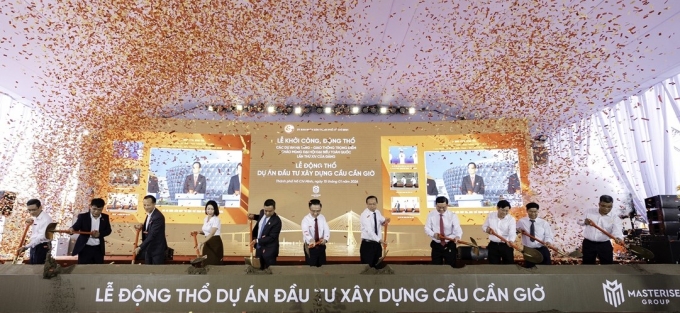 Lễ động thổ dự án cầu Cần Giờ. Ảnh: Masterise