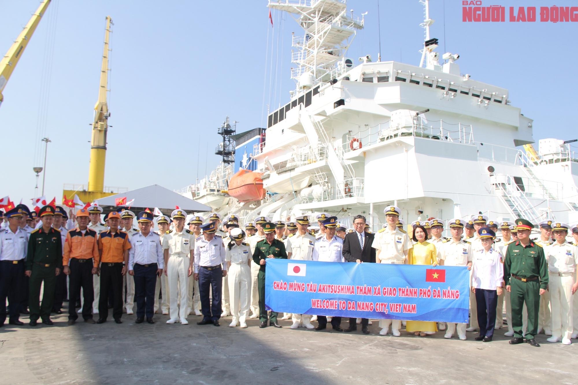 Tàu tuần tra Akitsushima của Lực lượng Bảo vệ bờ biển Nhật Bản thăm Đà Nẵng - Ảnh 1.